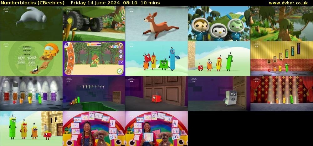 Numberblocks (CBeebies) Friday 14 June 2024 08:10 - 08:20