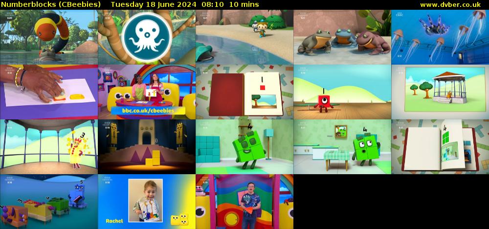 Numberblocks (CBeebies) Tuesday 18 June 2024 08:10 - 08:20