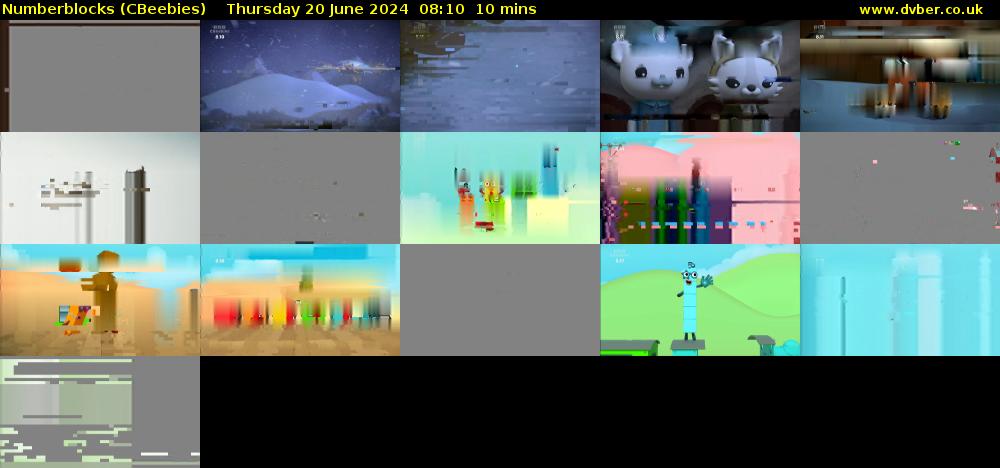 Numberblocks (CBeebies) Thursday 20 June 2024 08:10 - 08:20