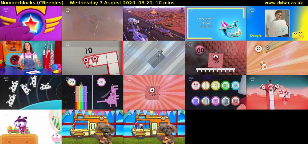 Numberblocks (CBeebies) Wednesday 7 August 2024 08:20 - 08:30
