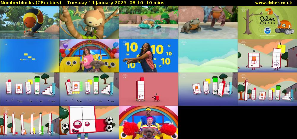 Numberblocks (CBeebies) Tuesday 14 January 2025 08:10 - 08:20