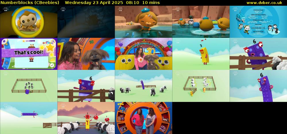 Numberblocks (CBeebies) Wednesday 23 April 2025 08:10 - 08:20