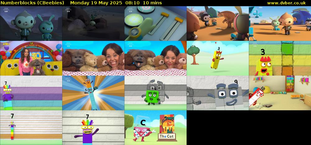 Numberblocks (CBeebies) Monday 19 May 2025 08:10 - 08:20