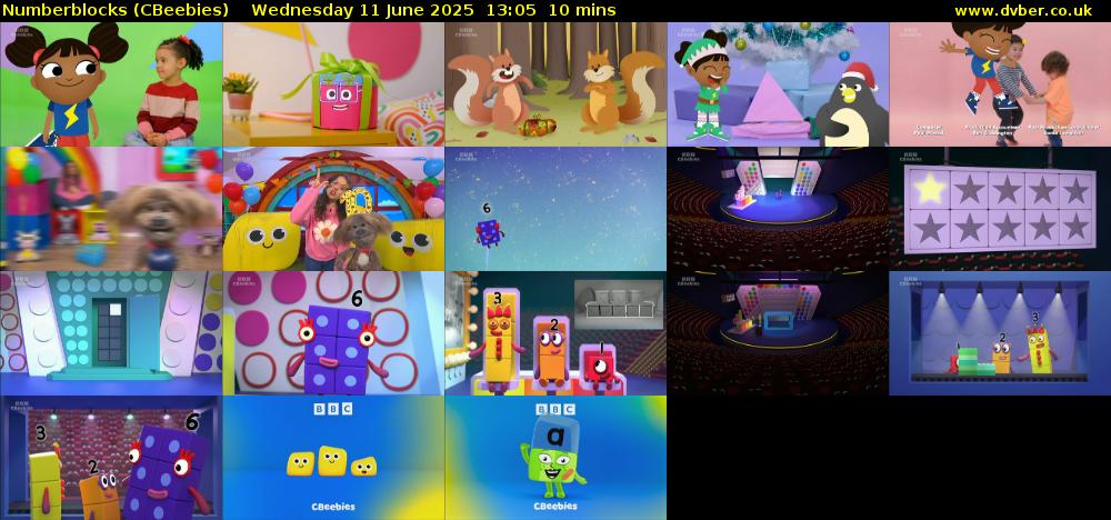 Numberblocks (CBeebies) Wednesday 11 June 2025 13:05 - 13:15