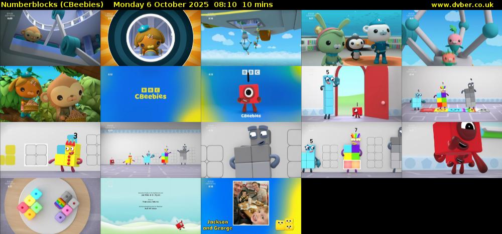 Numberblocks (CBeebies) Monday 6 October 2025 08:10 - 08:20