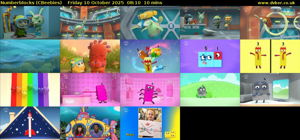 Numberblocks (CBeebies) Friday 10 October 2025 08:10 - 08:20