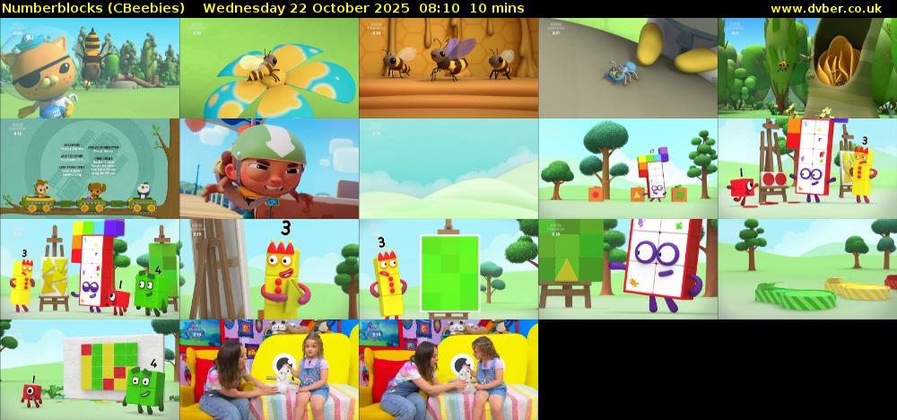 Numberblocks (CBeebies) Wednesday 22 October 2025 08:10 - 08:20