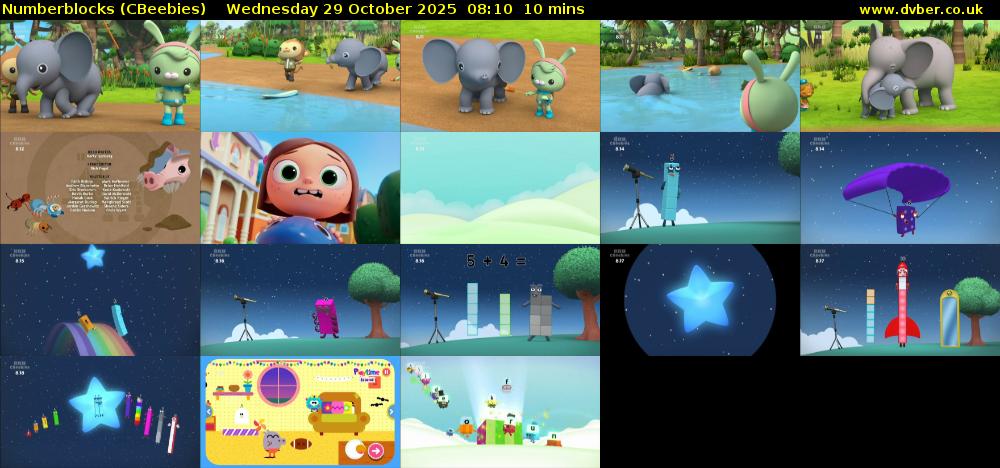 Numberblocks (CBeebies) Wednesday 29 October 2025 08:10 - 08:20