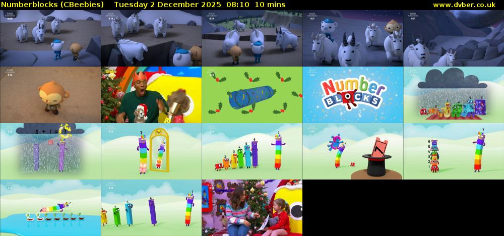 Numberblocks (CBeebies) Tuesday 2 December 2025 08:10 - 08:20