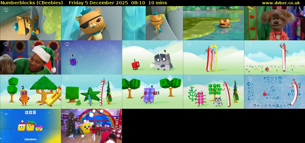 Numberblocks (CBeebies) Friday 5 December 2025 08:10 - 08:20