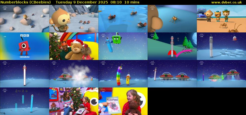 Numberblocks (CBeebies) Tuesday 9 December 2025 08:10 - 08:20