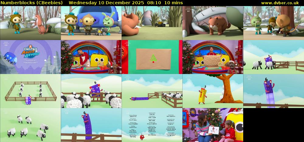 Numberblocks (CBeebies) Wednesday 10 December 2025 08:10 - 08:20