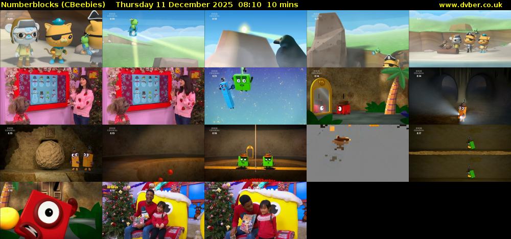 Numberblocks (CBeebies) Thursday 11 December 2025 08:10 - 08:20