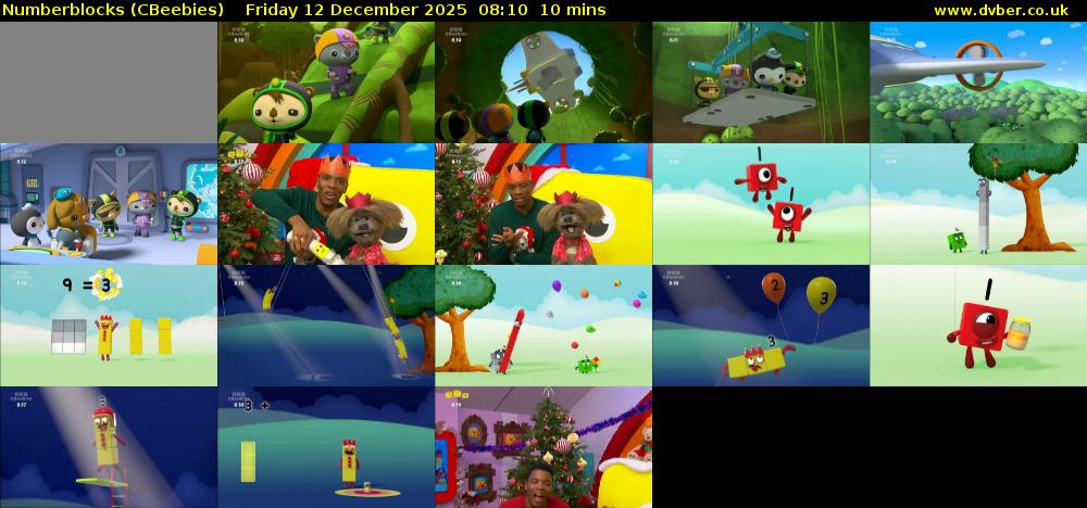 Numberblocks (CBeebies) Friday 12 December 2025 08:10 - 08:20