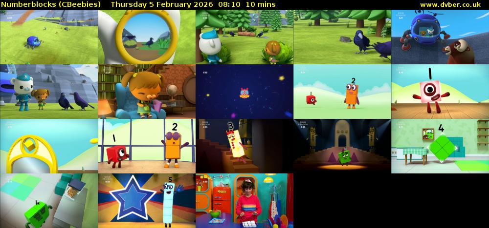 Numberblocks (CBeebies) Thursday 5 February 2026 08:10 - 08:20