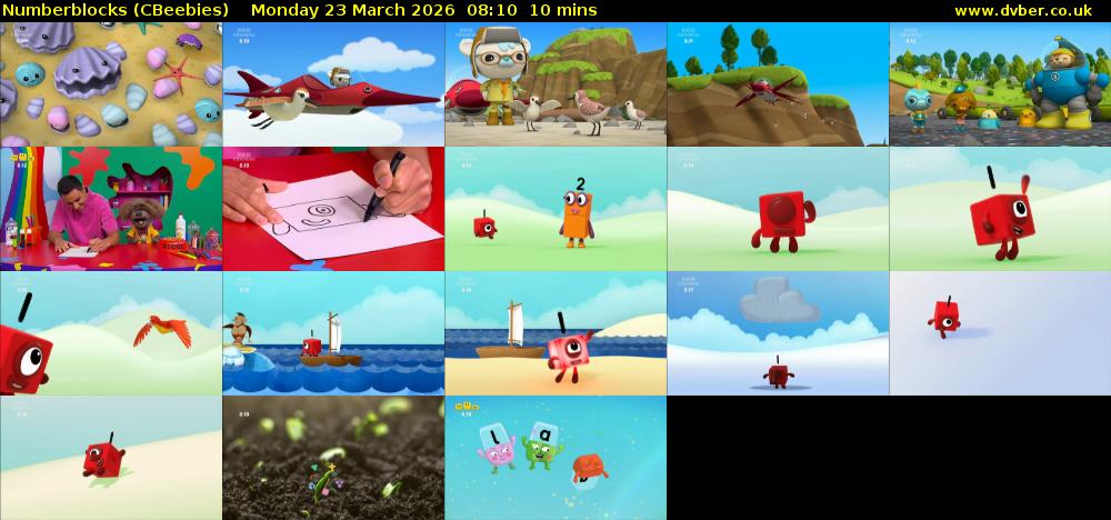 Numberblocks (CBeebies) Monday 23 March 2026 08:10 - 08:20