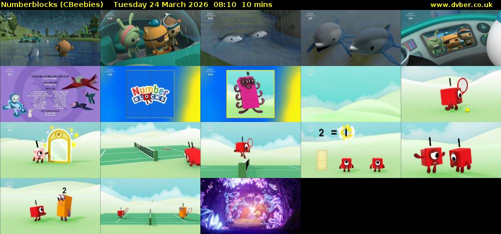 Numberblocks (CBeebies) Tuesday 24 March 2026 08:10 - 08:20