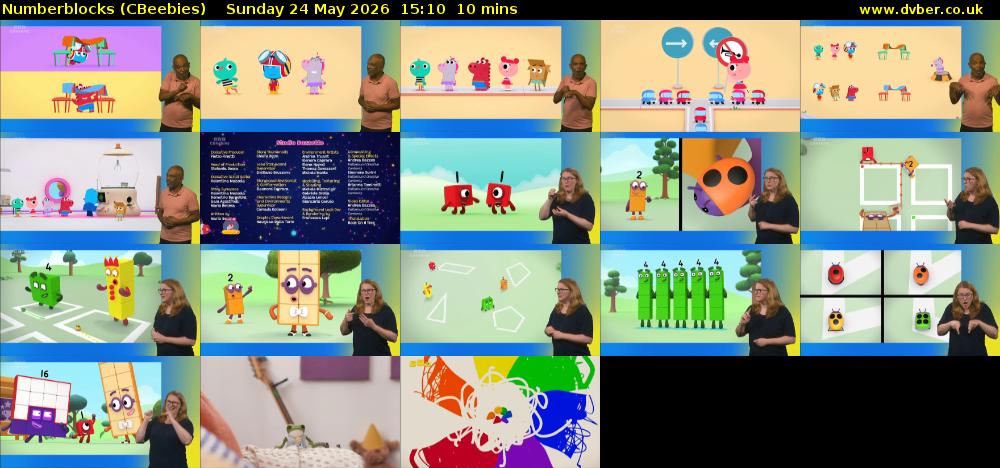 Numberblocks (CBeebies) Sunday 24 May 2026 15:10 - 15:20