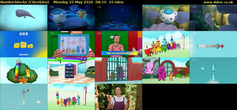 Numberblocks (CBeebies) Monday 25 May 2026 08:10 - 08:20