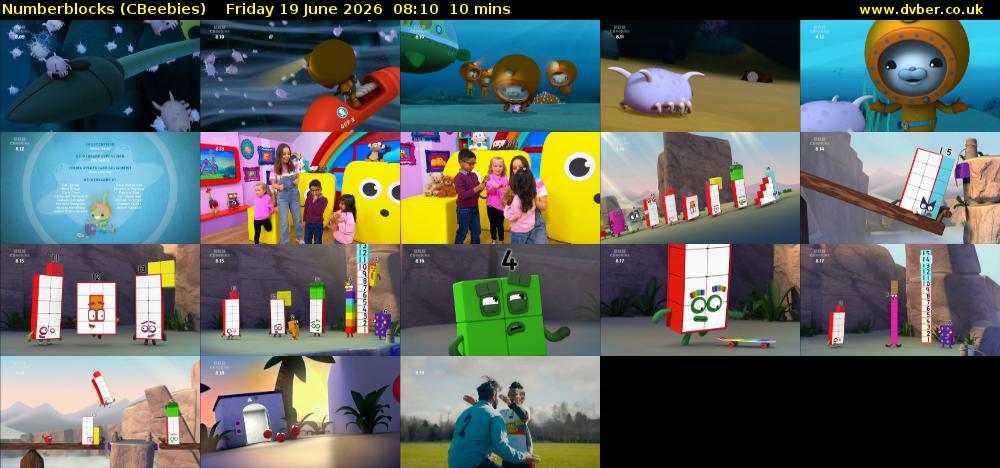 Numberblocks (CBeebies) Friday 19 June 2026 08:10 - 08:20