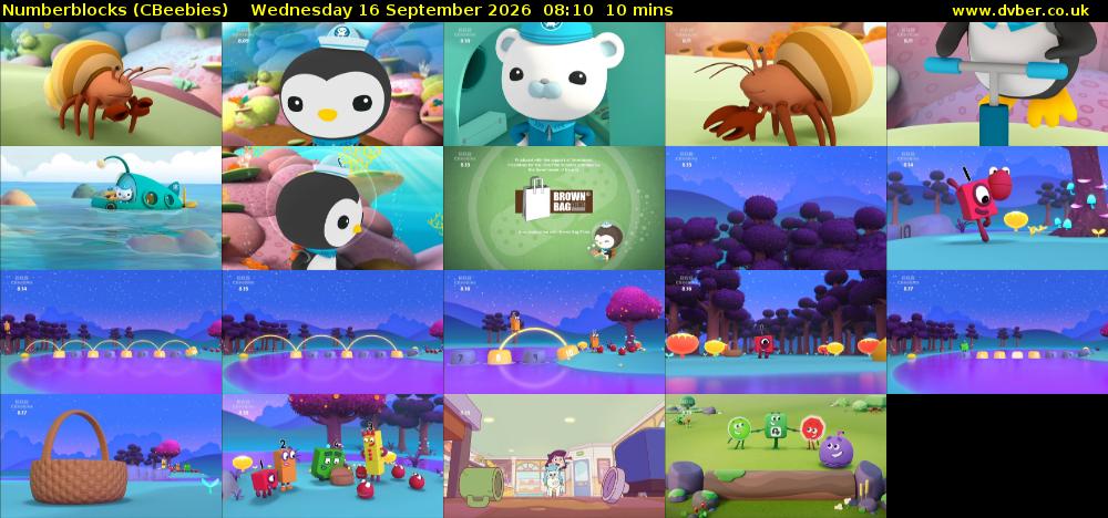 Numberblocks (CBeebies) Wednesday 16 September 2026 08:10 - 08:20