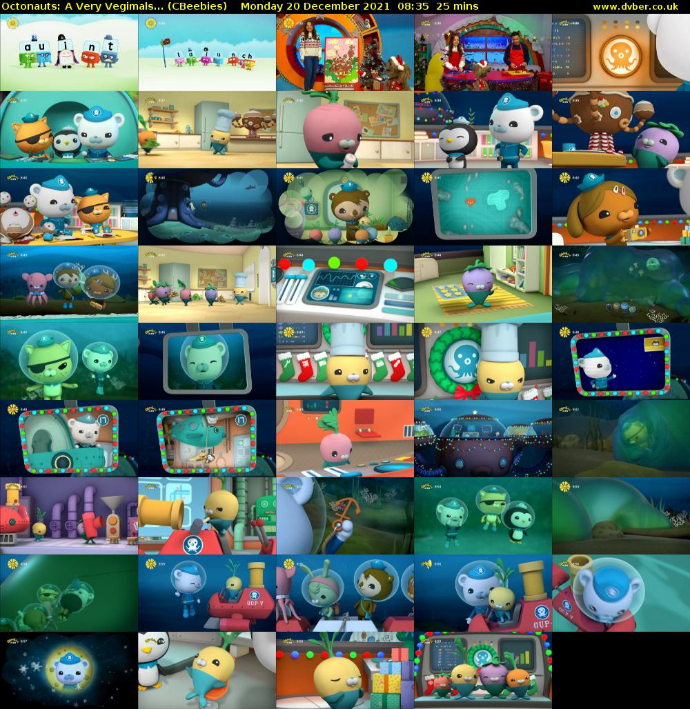 Octonauts: A Very Vegimals... (CBeebies) Monday 20 December 2021 08:35 - 09:00