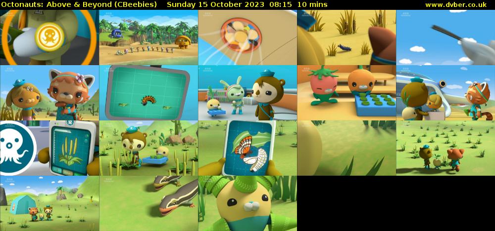 Octonauts: Above & Beyond (CBeebies) Sunday 15 October 2023 08:15 - 08:25