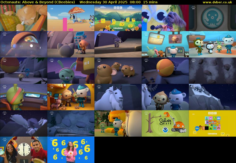 Octonauts: Above & Beyond (CBeebies) Wednesday 30 April 2025 08:00 - 08:15