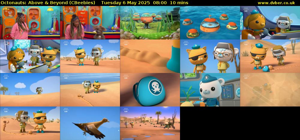 Octonauts: Above & Beyond (CBeebies) Tuesday 6 May 2025 08:00 - 08:10