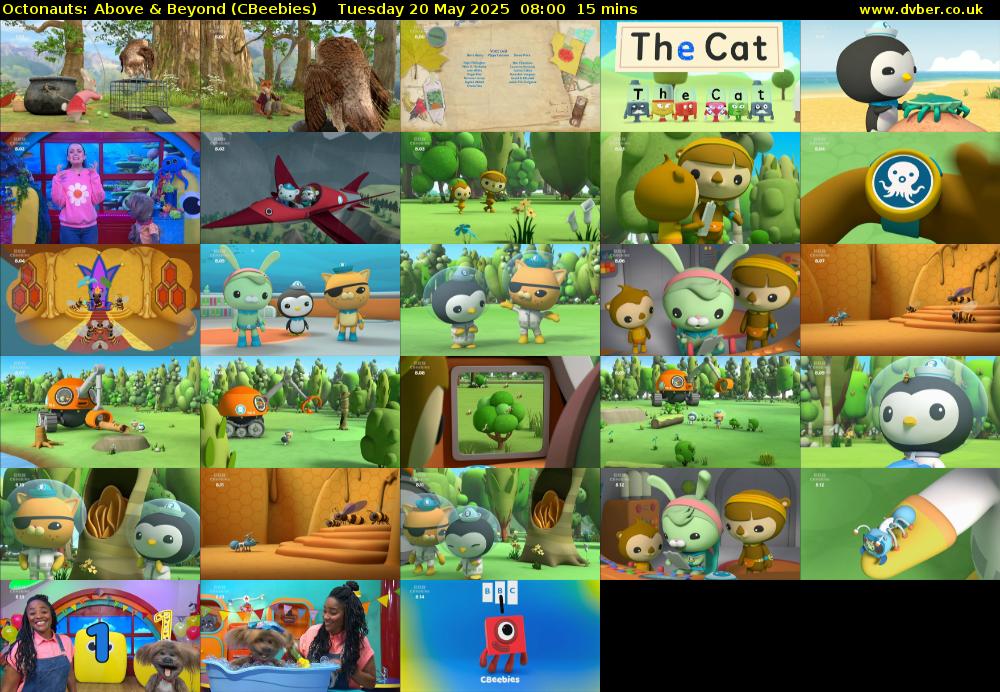 Octonauts: Above & Beyond (CBeebies) Tuesday 20 May 2025 08:00 - 08:15
