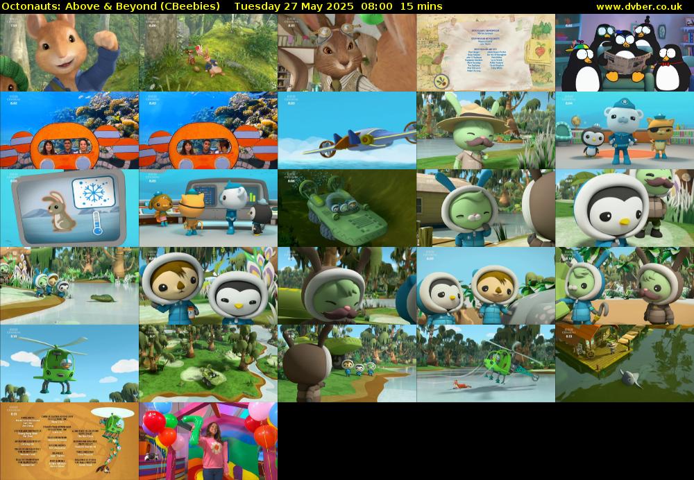 Octonauts: Above & Beyond (CBeebies) Tuesday 27 May 2025 08:00 - 08:15