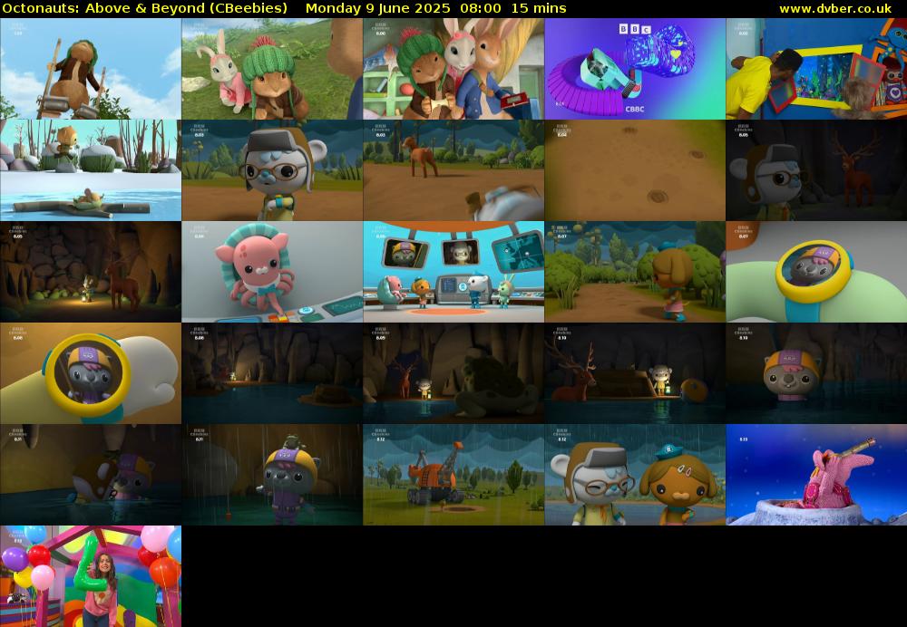 Octonauts: Above & Beyond (CBeebies) Monday 9 June 2025 08:00 - 08:15
