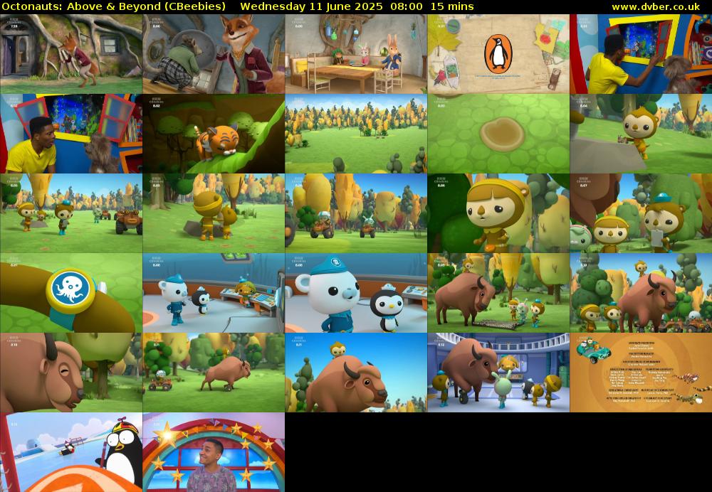 Octonauts: Above & Beyond (CBeebies) Wednesday 11 June 2025 08:00 - 08:15