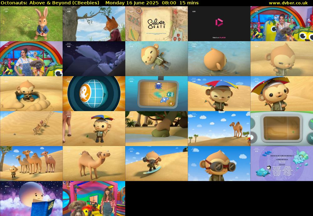 Octonauts: Above & Beyond (CBeebies) Monday 16 June 2025 08:00 - 08:15
