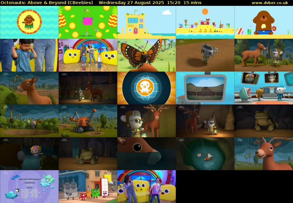 Octonauts: Above & Beyond (CBeebies) Wednesday 27 August 2025 15:20 - 15:35