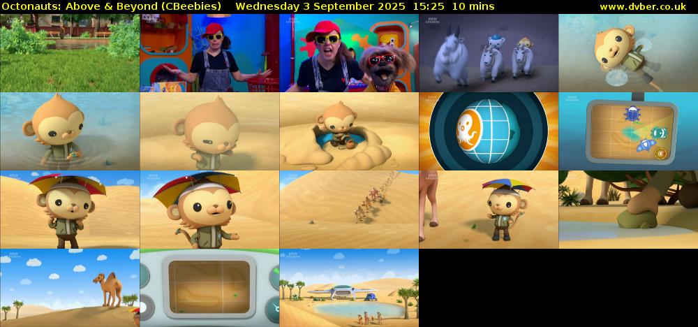 Octonauts: Above & Beyond (CBeebies) Wednesday 3 September 2025 15:25 - 15:35