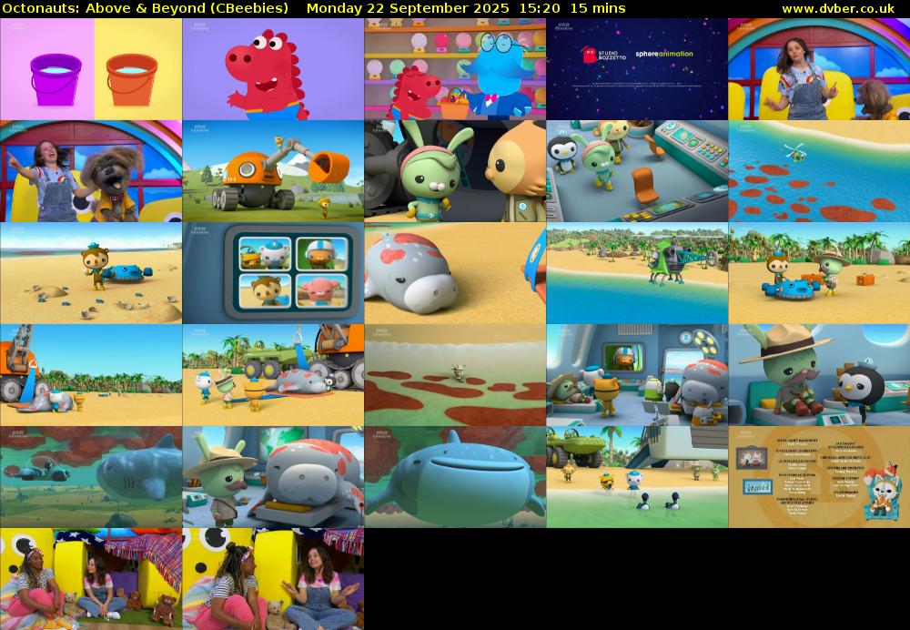 Octonauts: Above & Beyond (CBeebies) Monday 22 September 2025 15:20 - 15:35