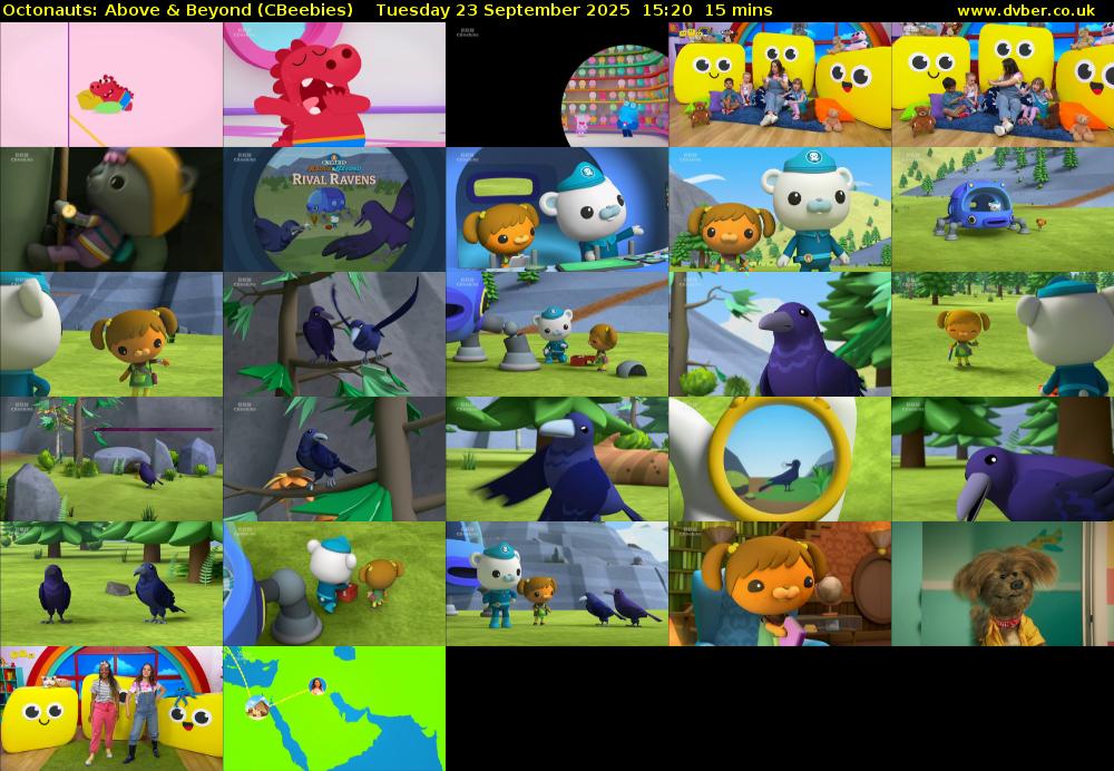 Octonauts: Above & Beyond (CBeebies) Tuesday 23 September 2025 15:20 - 15:35
