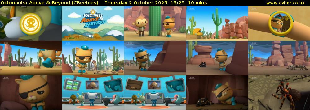 Octonauts: Above & Beyond (CBeebies) Thursday 2 October 2025 15:25 - 15:35