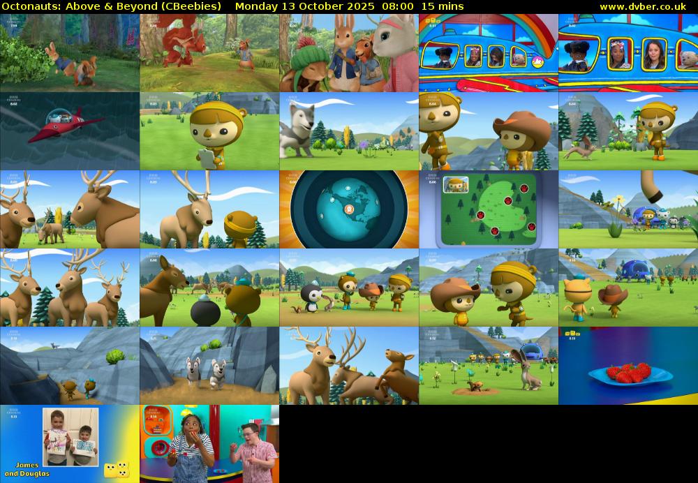Octonauts: Above & Beyond (CBeebies) Monday 13 October 2025 08:00 - 08:15