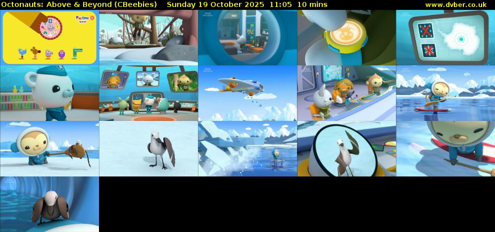 Octonauts: Above & Beyond (CBeebies) Sunday 19 October 2025 11:05 - 11:15