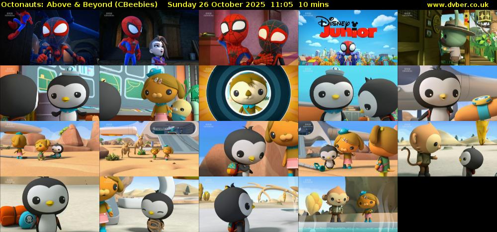 Octonauts: Above & Beyond (CBeebies) Sunday 26 October 2025 11:05 - 11:15