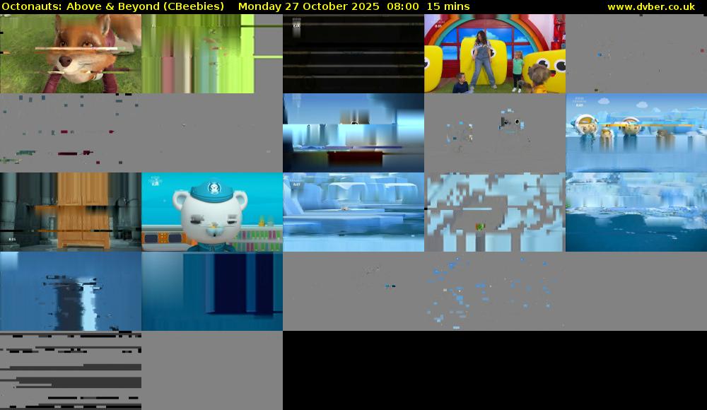 Octonauts: Above & Beyond (CBeebies) Monday 27 October 2025 08:00 - 08:15