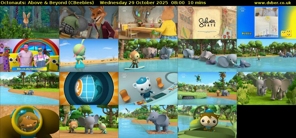 Octonauts: Above & Beyond (CBeebies) Wednesday 29 October 2025 08:00 - 08:10