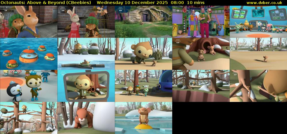Octonauts: Above & Beyond (CBeebies) Wednesday 10 December 2025 08:00 - 08:10