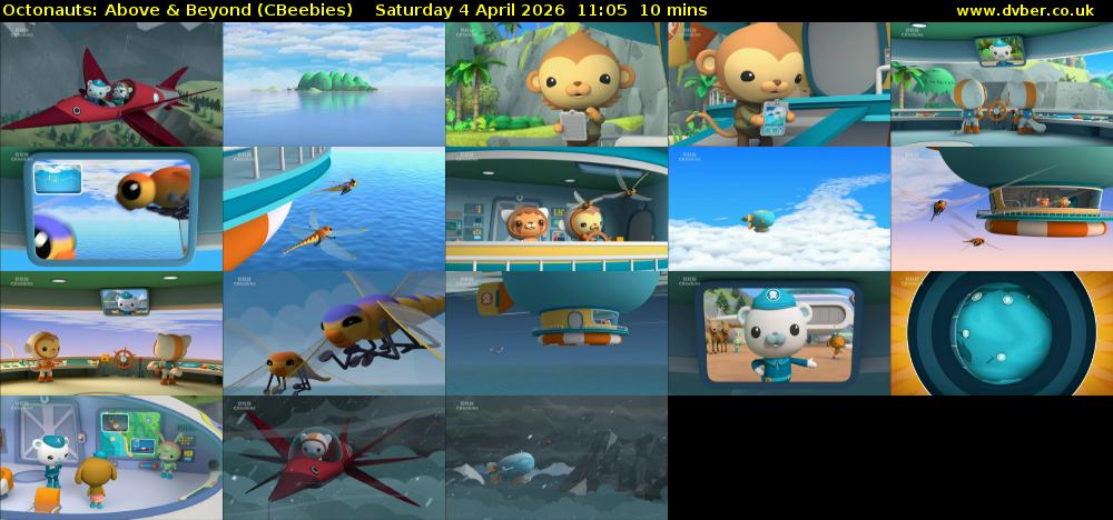 Octonauts: Above & Beyond (CBeebies) Saturday 4 April 2026 11:05 - 11:15