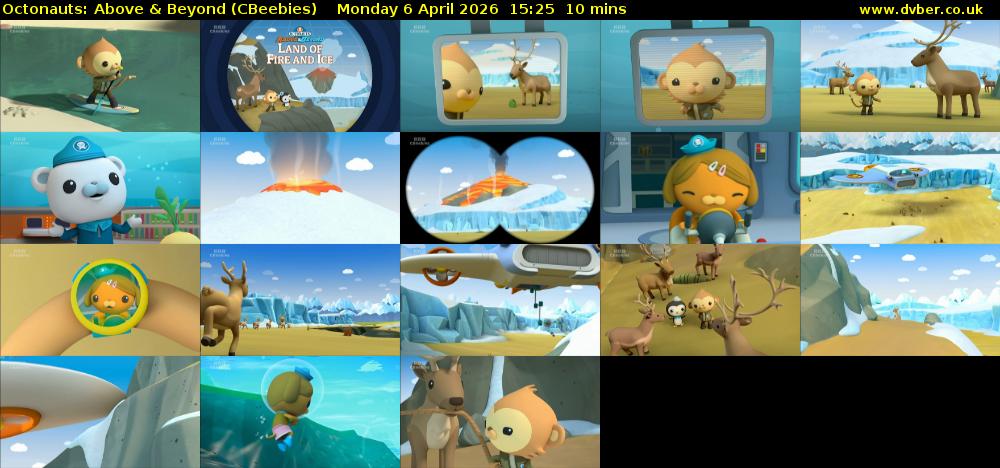 Octonauts: Above & Beyond (CBeebies) Monday 6 April 2026 15:25 - 15:35