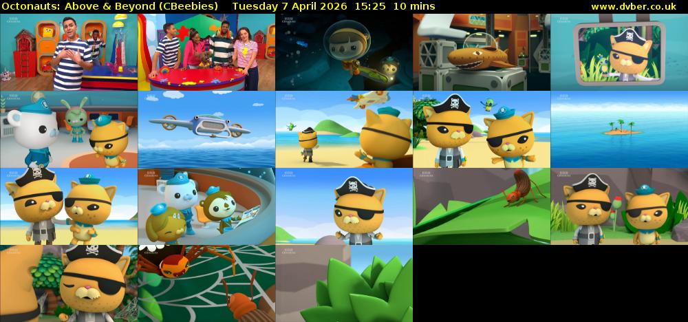 Octonauts: Above & Beyond (CBeebies) Tuesday 7 April 2026 15:25 - 15:35
