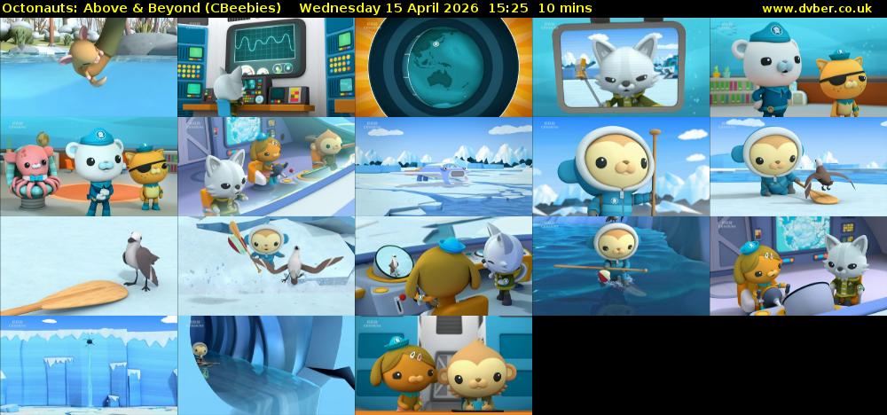 Octonauts: Above & Beyond (CBeebies) Wednesday 15 April 2026 15:25 - 15:35
