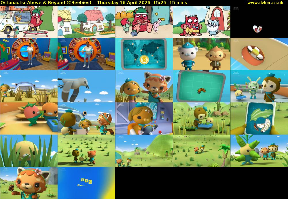 Octonauts: Above & Beyond (CBeebies) Thursday 16 April 2026 15:25 - 15:40